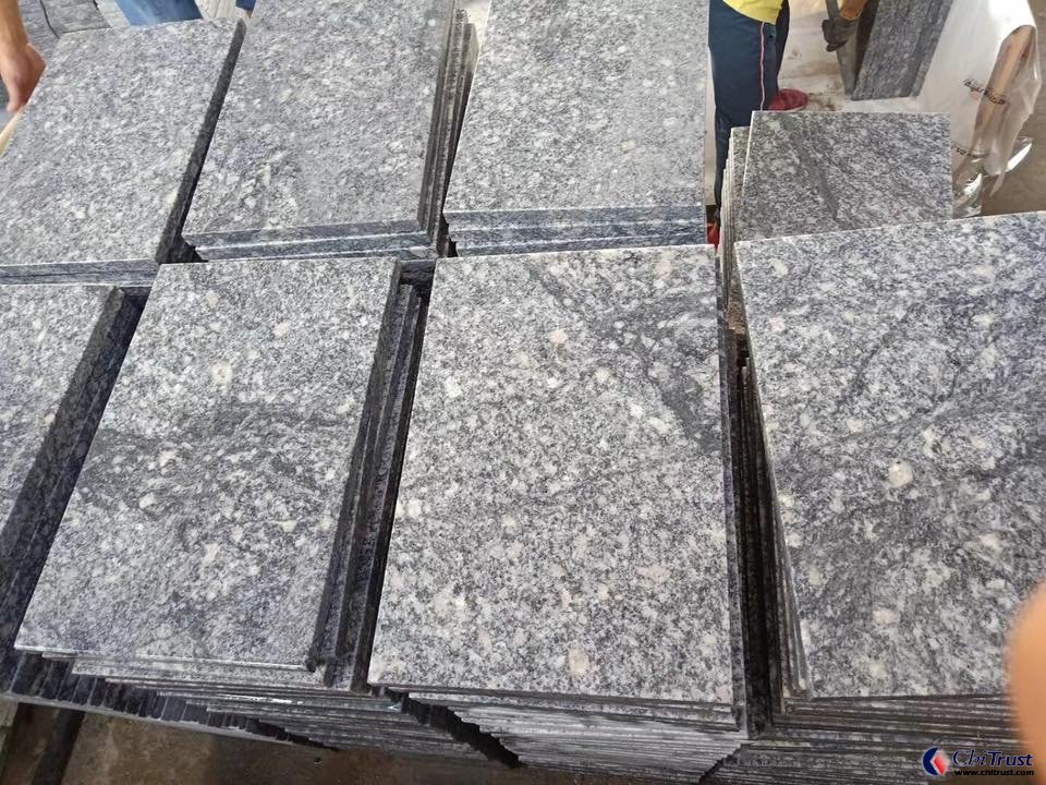 Ash grey granite tile